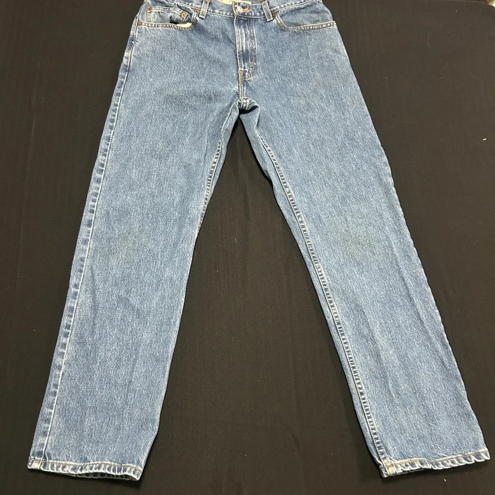 Levis 505 Regular Fit Jeans Mens 34x32 Medium Wash Blue Straight Leg Denim VTG